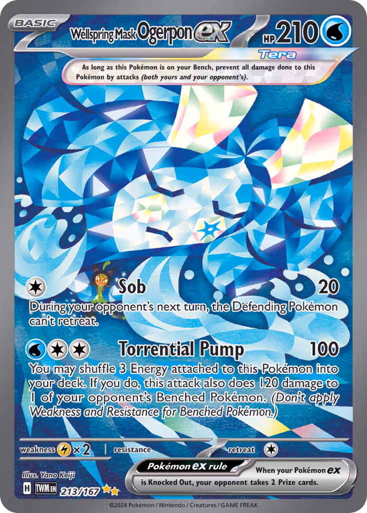 Wellspring Mask Ogerpon ex 213/167 Pokemon card