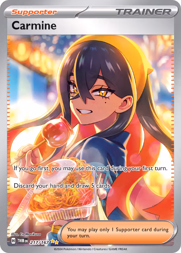 Carmine 217/167 Pokemon card
