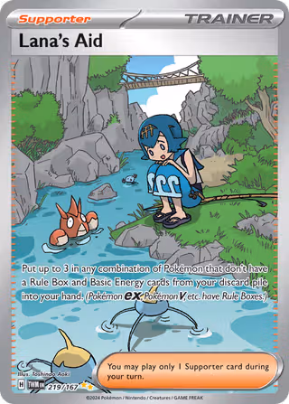 Lana's Aid 219/167 Pokemon card