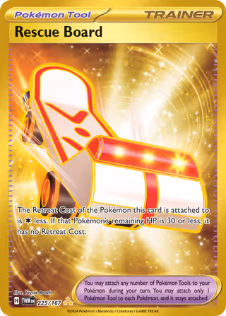 Rescue Board 225/167 Pokemon card