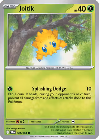 Joltik 1/64 Pokemon card