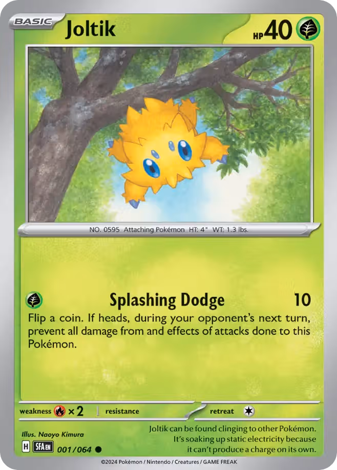 Joltik 1/64 Pokemon card