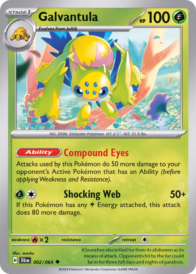 Galvantula 2/64 Pokemon card