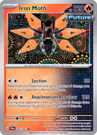 Iron Moth 9/64 Pokemon card