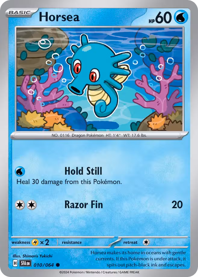 Horsea 10/64 Pokemon card