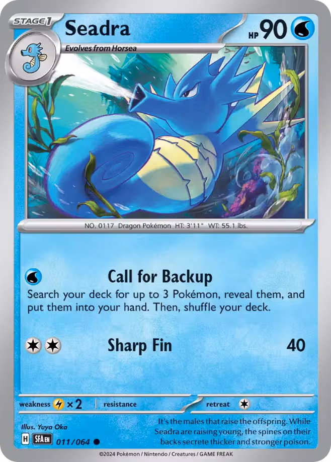 Seadra 11/64 Pokemon card