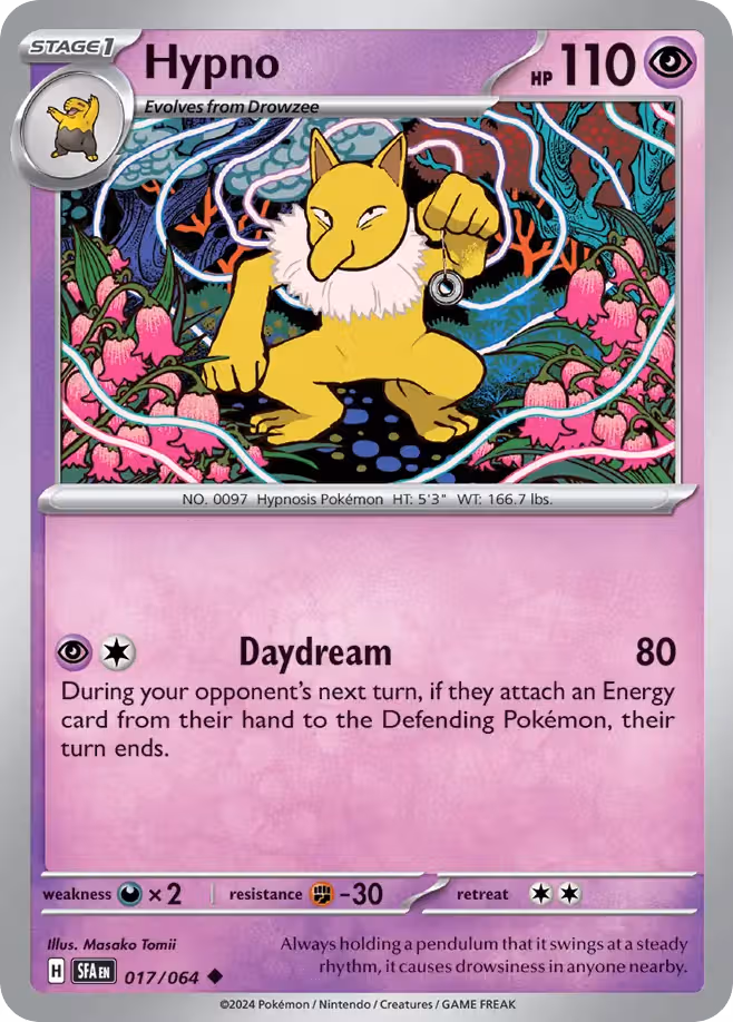 Hypno 17/64 Pokemon card