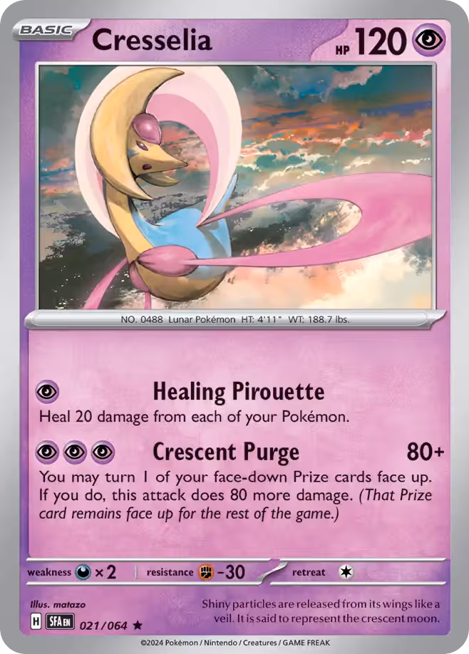 Cresselia 21/64 Pokemon card