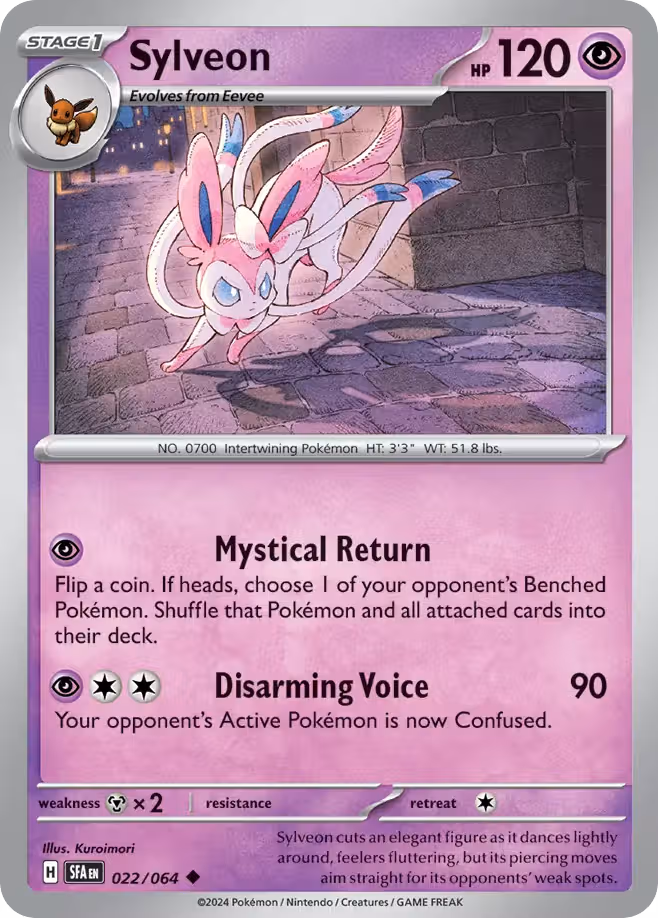 Sylveon 22/64 Pokemon card