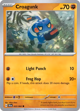 Croagunk 23/64 Pokemon card