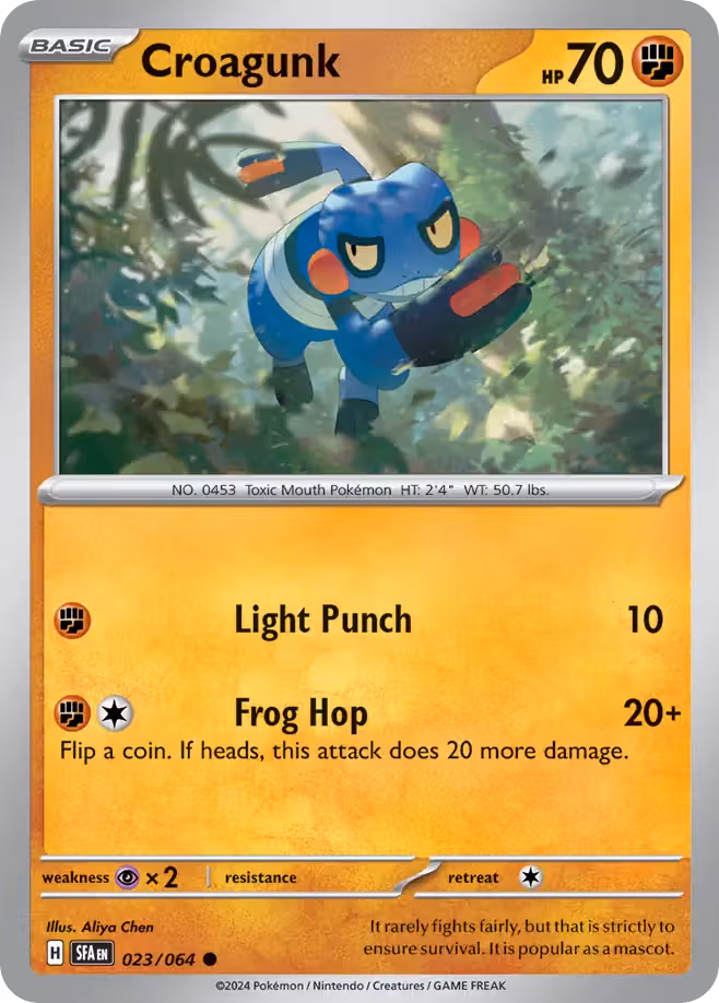 Croagunk 23/64 Pokemon card
