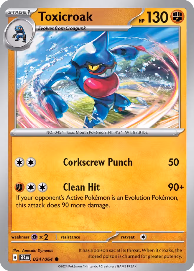 Toxicroak 24/64 Pokemon card