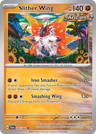 Slither Wing 26/64 Pokemon card