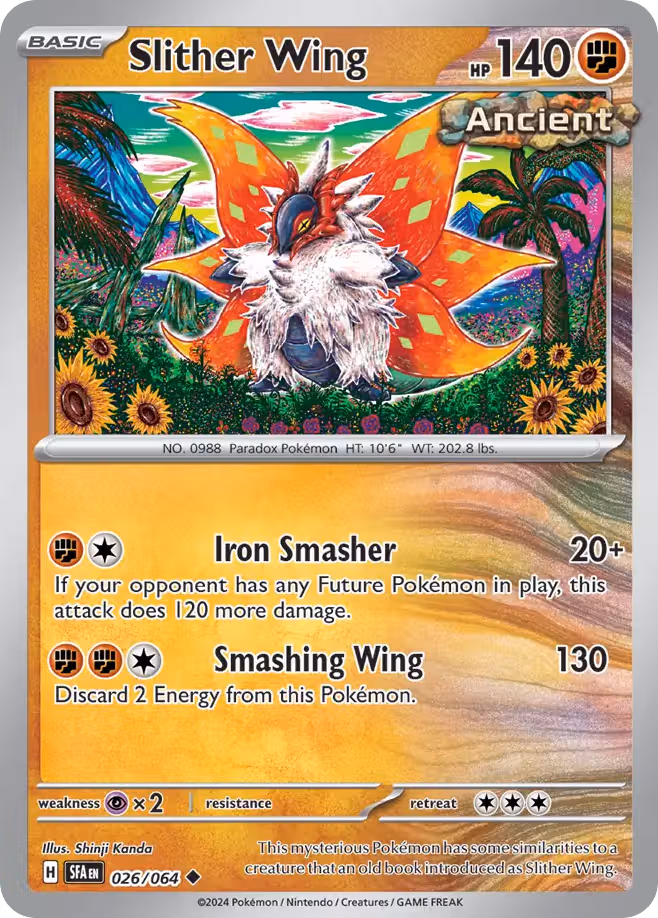 Slither Wing 26/64 Pokemon card