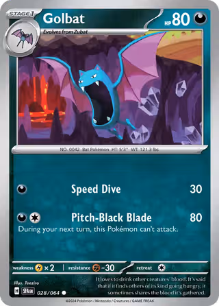 Golbat 28/64 Pokemon card