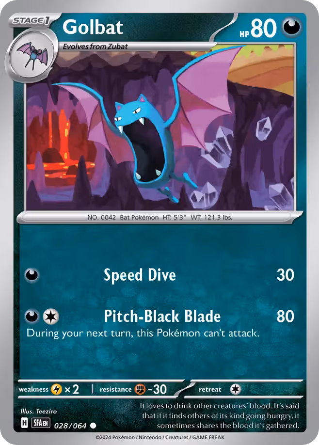 Golbat 28/64 Pokemon card