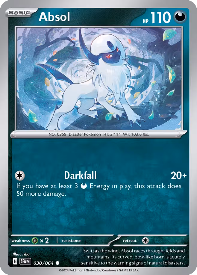 Absol 30/64 Pokemon card