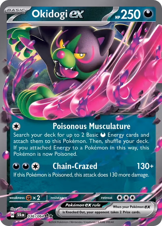 Okidogi ex 36/64 Pokemon card