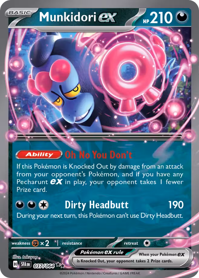 Munkidori ex 37/64 Pokemon card