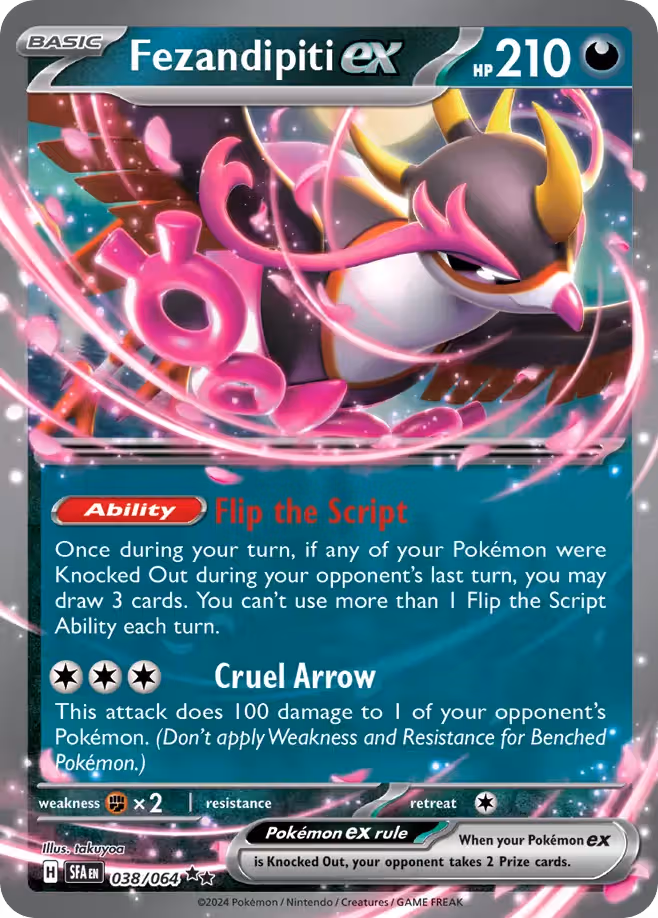 Fezandipiti ex 38/64 Pokemon card