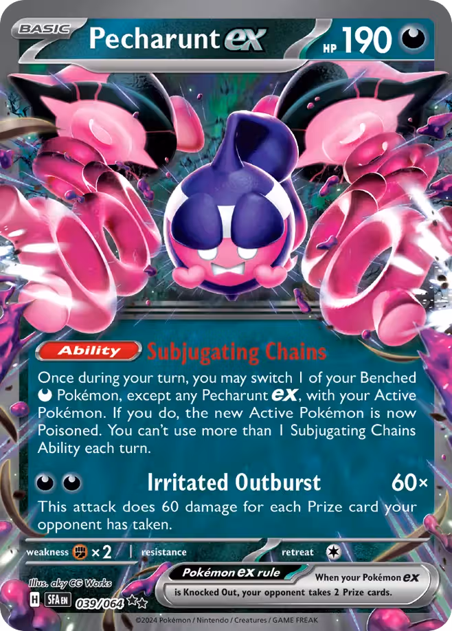 Pecharunt ex 39/64 Pokemon card