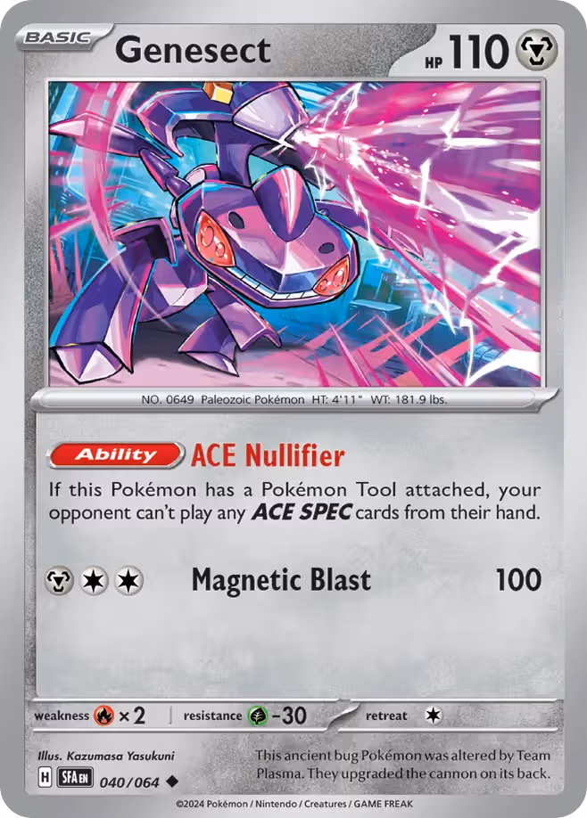 Genesect 40/64 Pokemon card