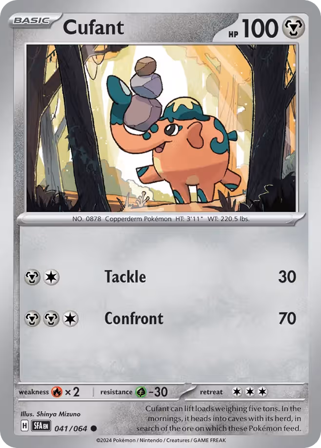 Cufant 41/64 Pokemon card