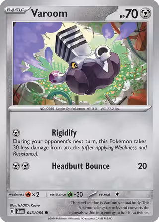Varoom 43/64 Pokemon card