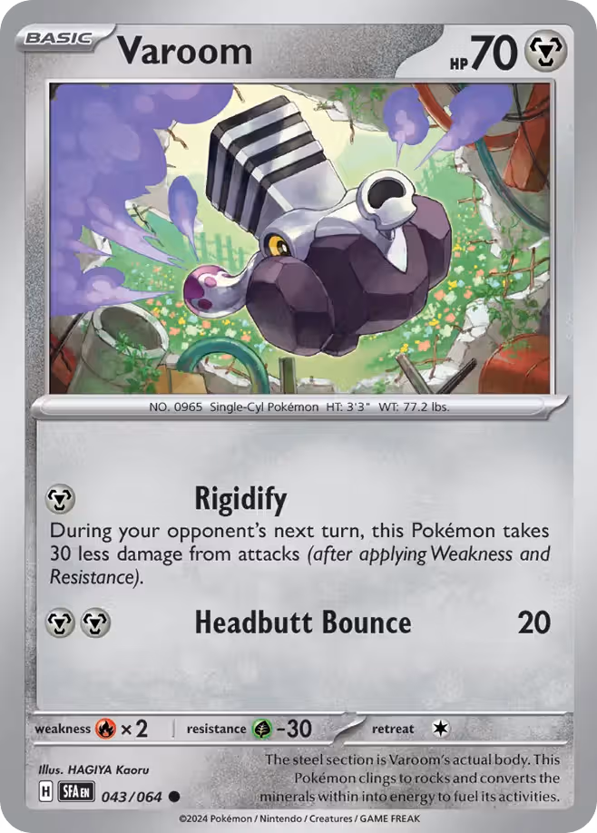 Varoom 43/64 Pokemon card