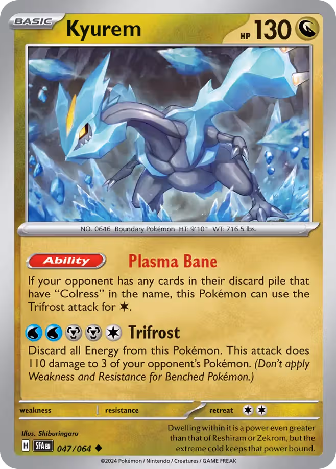 Kyurem 47/64 Pokemon card