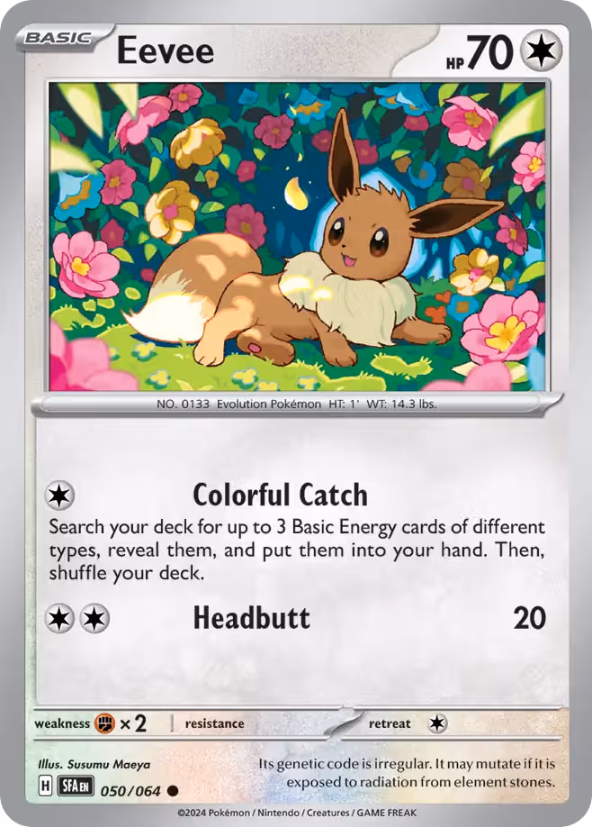 Eevee 50/64 Pokemon card