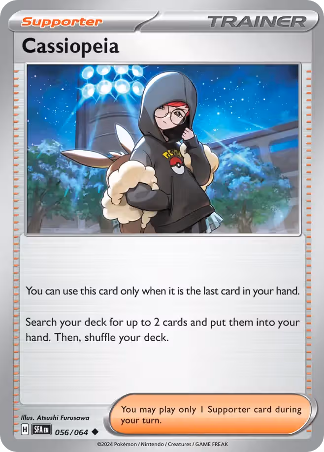 Cassiopeia 56/64 Pokemon card