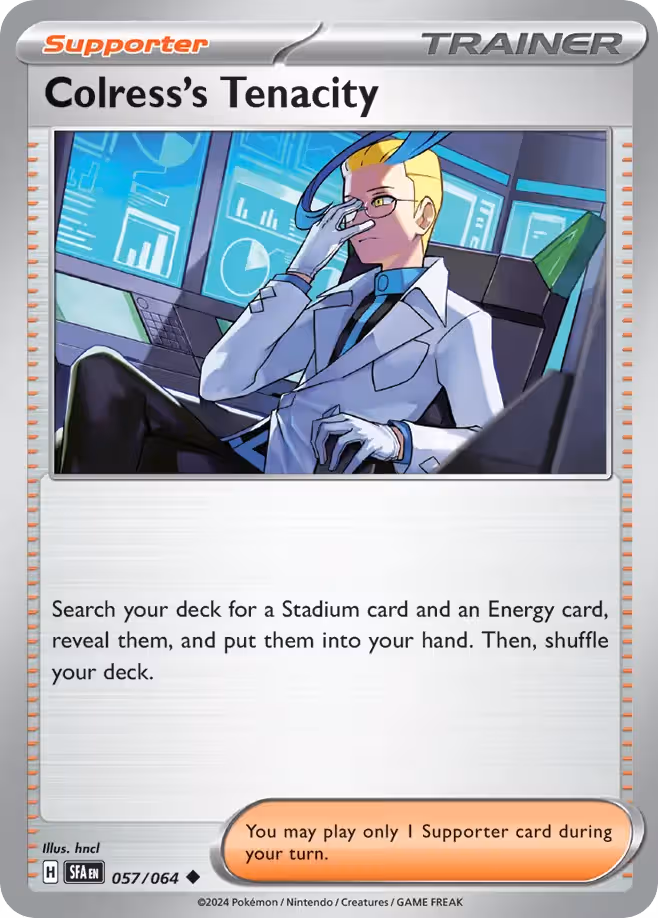 Colress's Tenacity 57/64 Pokemon card