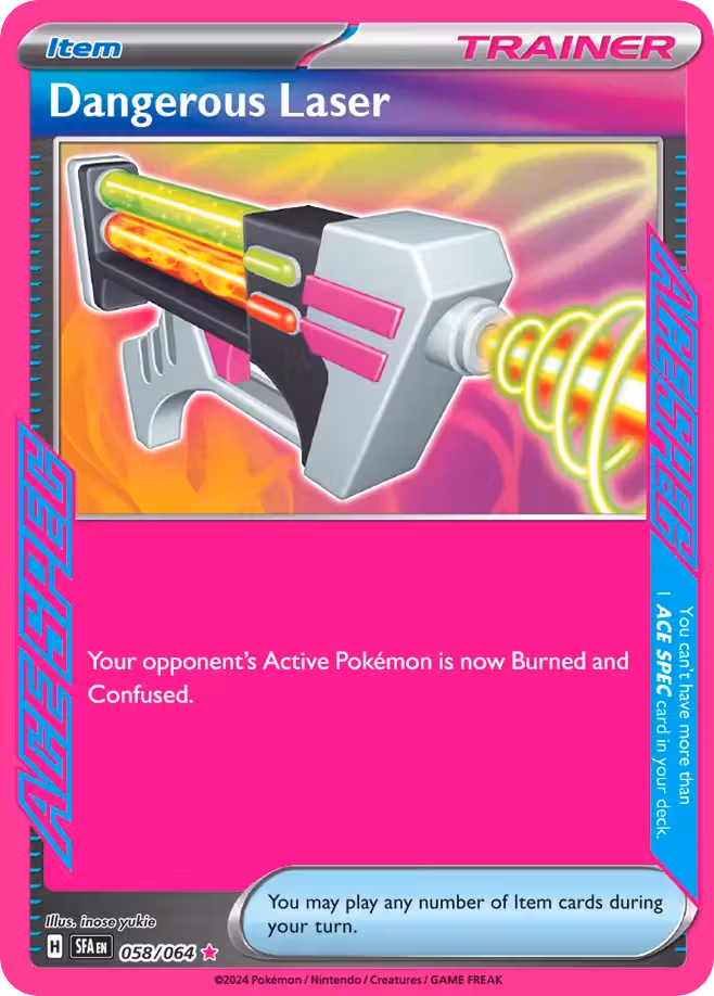Dangerous Laser 58/64 Pokemon card