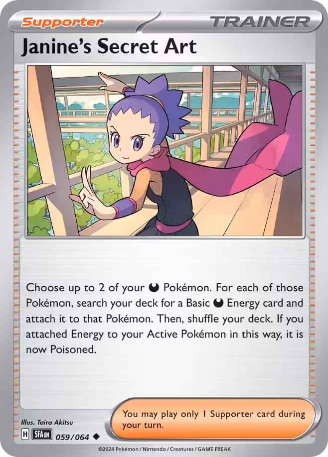 Janine's Secret Art 59/64 Pokemon card