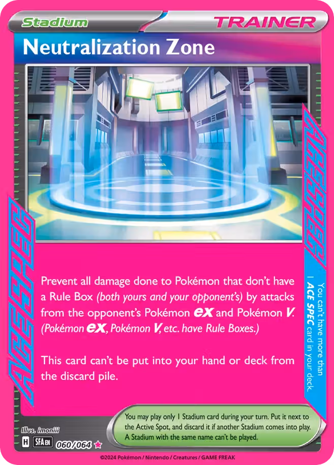 Neutralization Zone 60/64 Pokemon card