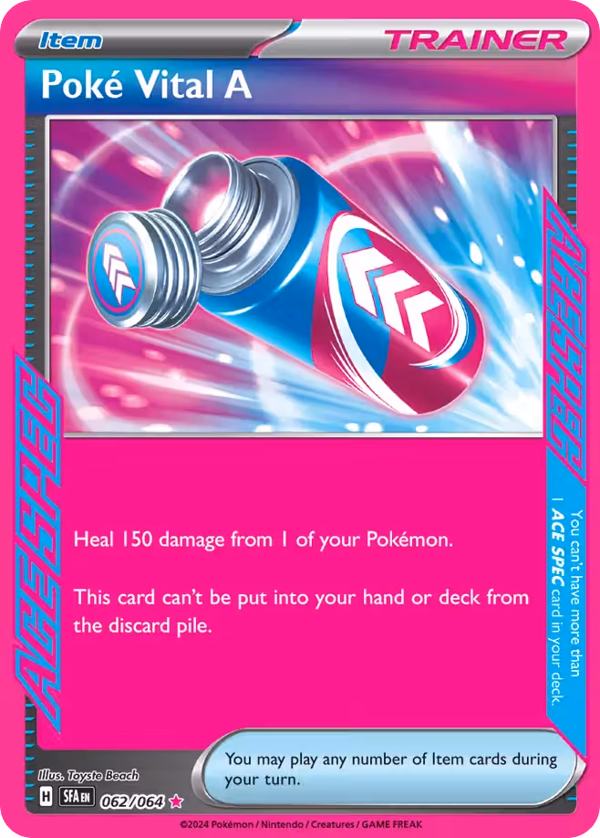 Poké Vital A 62/64 Pokemon card