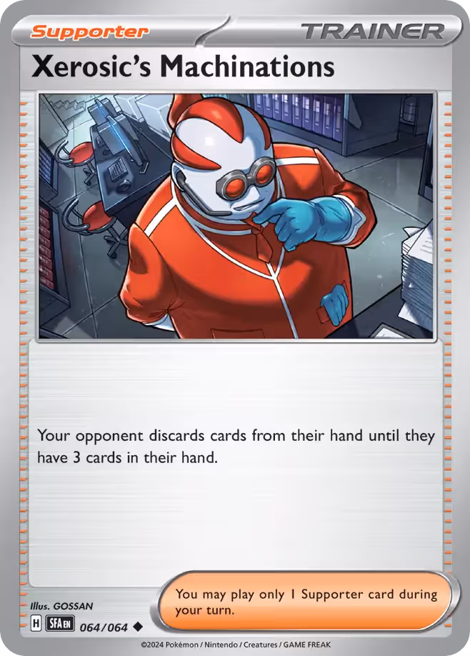 Xerosic's Machinations 64/64 Pokemon card