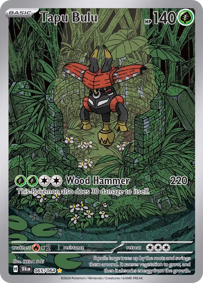 Tapu Bulu 65/64 Pokemon card