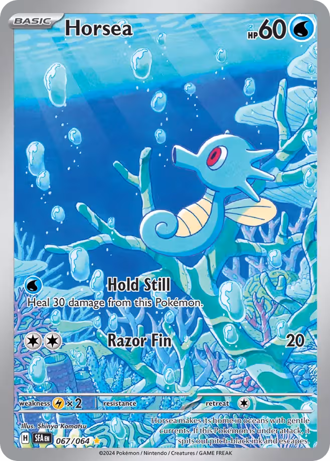 Horsea 67/64 Pokemon card