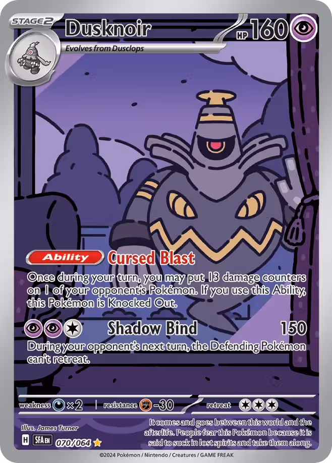 Dusknoir 70/64 Pokemon card