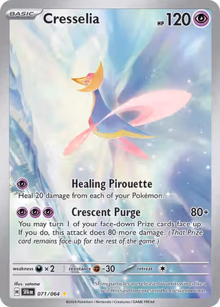 Cresselia 71/64 Pokemon card