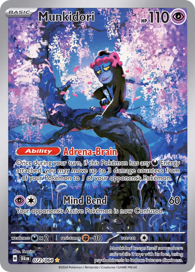 Munkidori 72/64 Pokemon card
