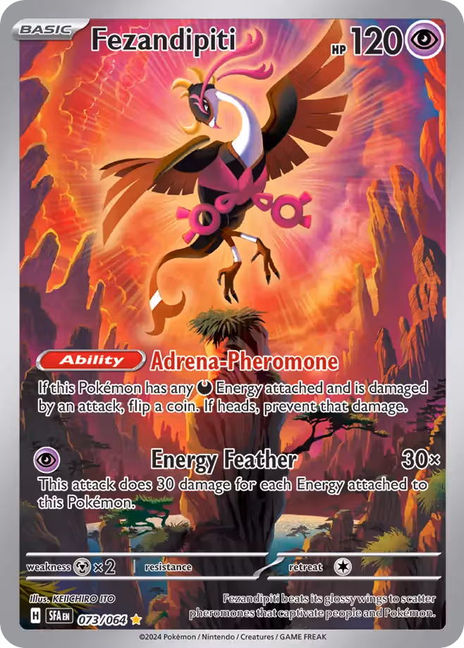 Fezandipiti 73/64 Pokemon card