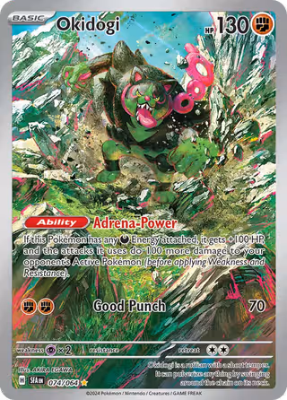 Okidogi 74/64 Pokemon card