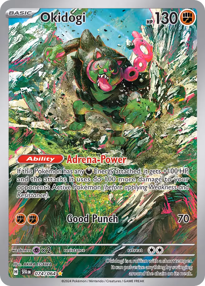 Okidogi 74/64 Pokemon card