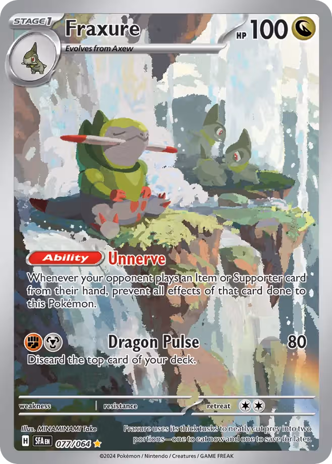 Fraxure 77/64 Pokemon card