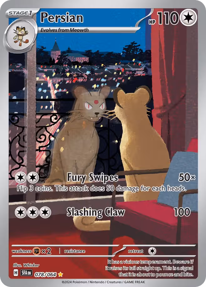 Persian 78/64 Pokemon card
