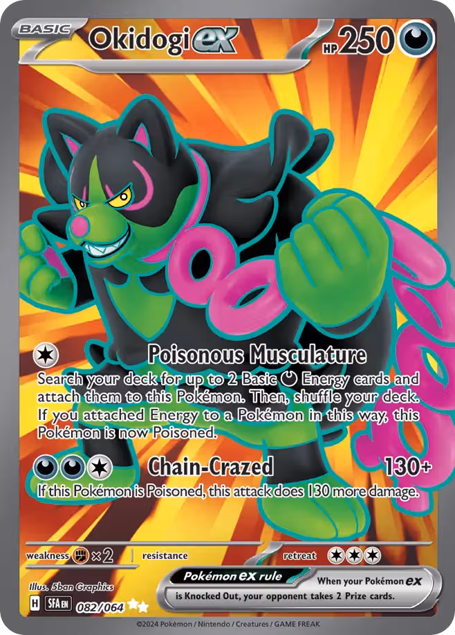 Okidogi ex 82/64 Pokemon card