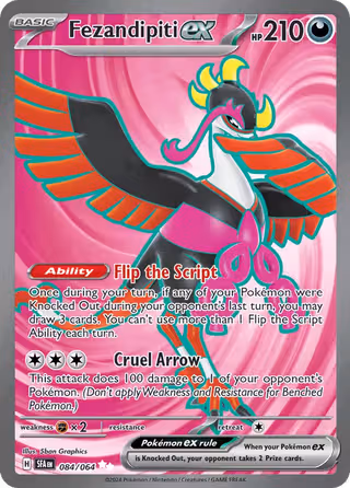 Fezandipiti ex 84/64 Pokemon card